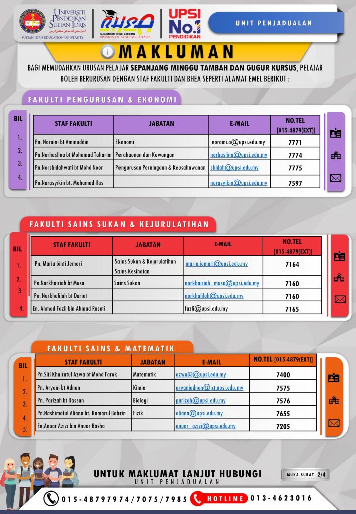 PENDAFTARAN KURSUS SEMESTER 1 SESI AKADEMIK 2021/2022